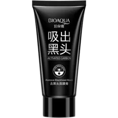 BIOAQUA ACTIVATED CARBON CHARCOAL BLACKHEAD REMOVAL CLEANSING DEEP PORES PEEL OFF BLACK MASK - 60GM - Rokomari product
