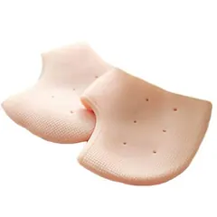 Silicone Heel Pad Socks – Crack Repair and Pain Relief Cushion (2 Pcs Set) - Rokomari product