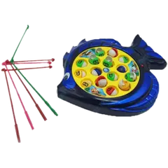 Fishing Plate Rotating Toy Game (fish_15_hk_pata) - Multicolor - Rokomari product