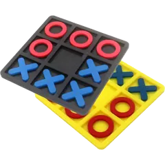 OOTDTY Tic Tac Toe Cognitive Learning Educational OX Chess Board Game Any Color. - Rokomari product