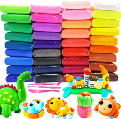 Air Dry Clay Supper Clay Kit,Ultra-Light Plasticine Clay 36 Pes Combo - Rokomari