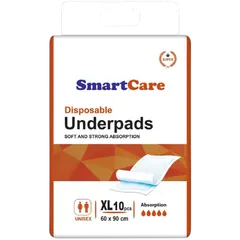 Smart Care Underpad (60cm × 90cm) 1×10 Pcs - Rokomari product