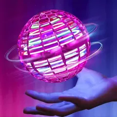 Flynova Pro Flying Ball Spinner T-oy tand Controlled 360° Rotating Mini UFO With Light Gifts. - Rokomari product
